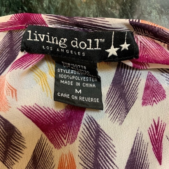 Living doll abstract tunic, size M - Picture 2 of 5